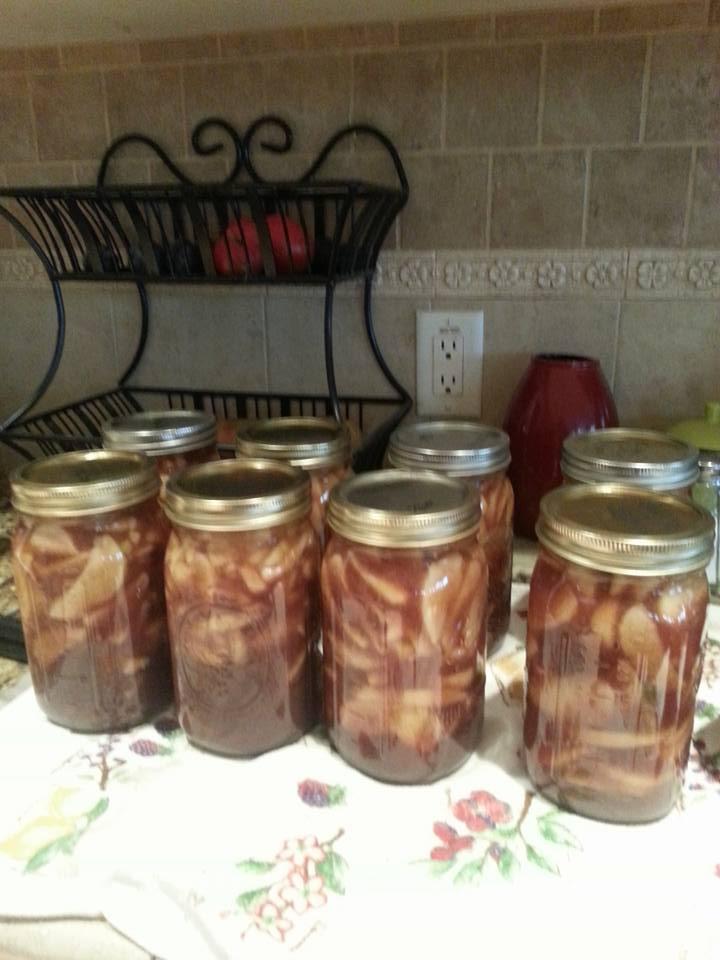 Apple pie filling, I canned you this for your birthday :)