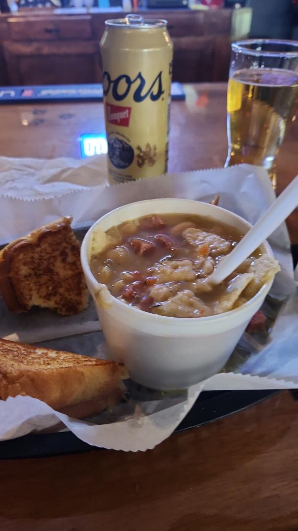Good day for ham and bean soup and grilled cheese