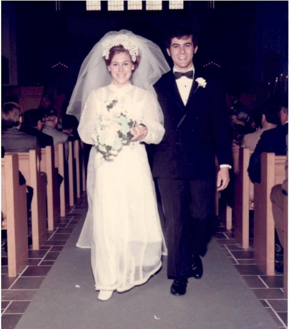 44 years ago today, my girlfriend and I walked down the aisle at the First Congregational Church in Pontiac, later known as “Clutch Cargos”. Two boys, many dogs, a home and many, many great experiences later...Happy Annive