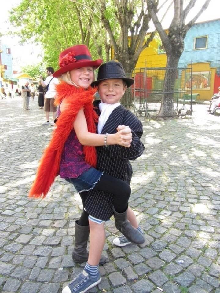 My grandchildren doing tango