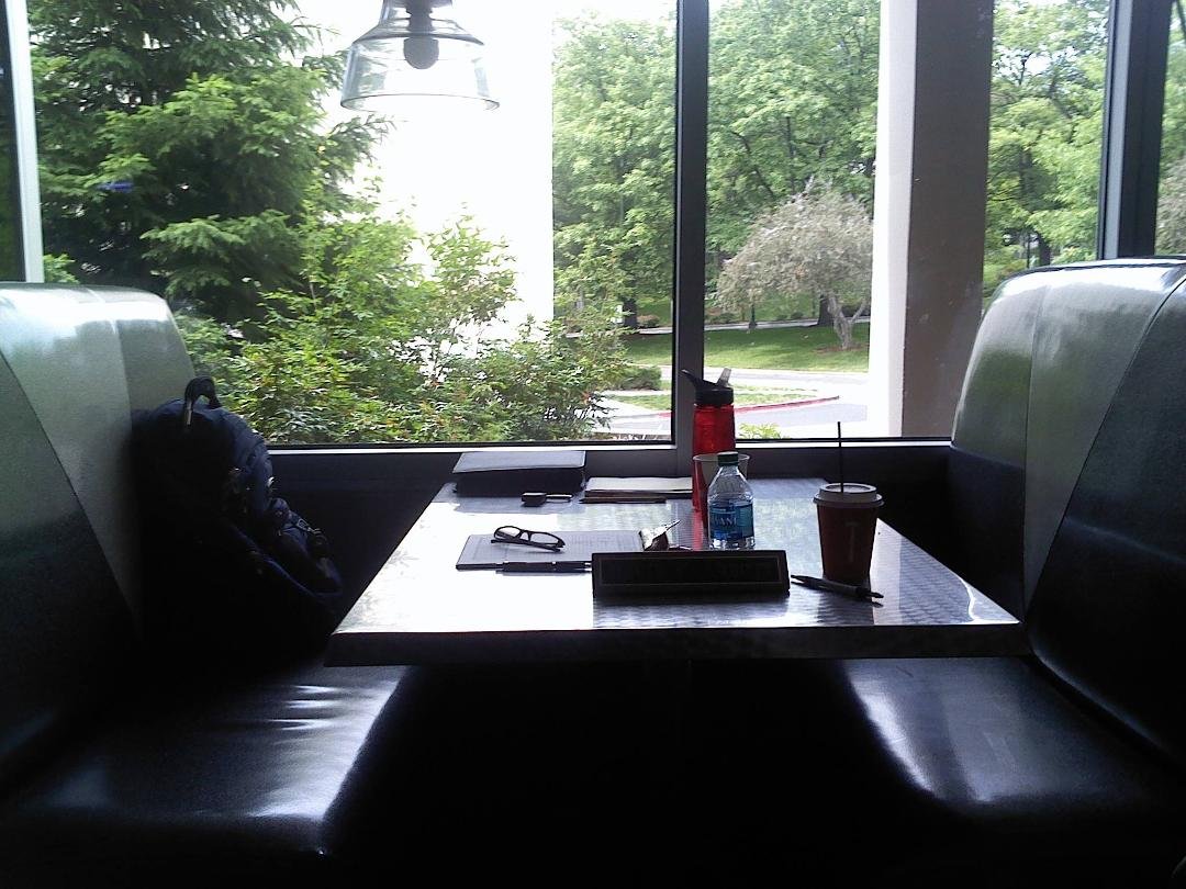 My summer office...at least I have a window.