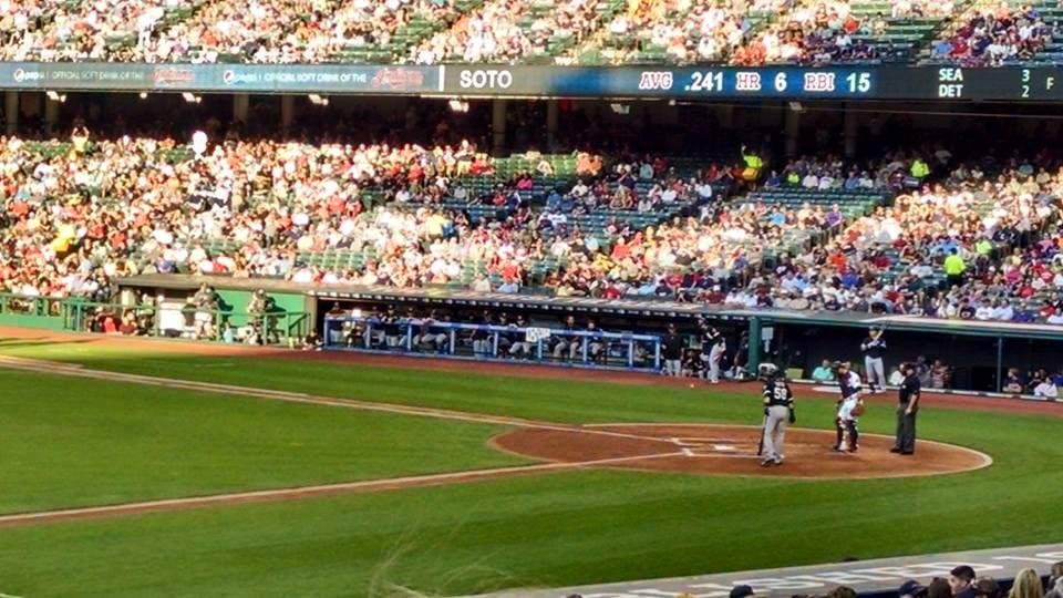 Great night for a ball game!!! Go Indians! I think I should have brought a mitt...lol