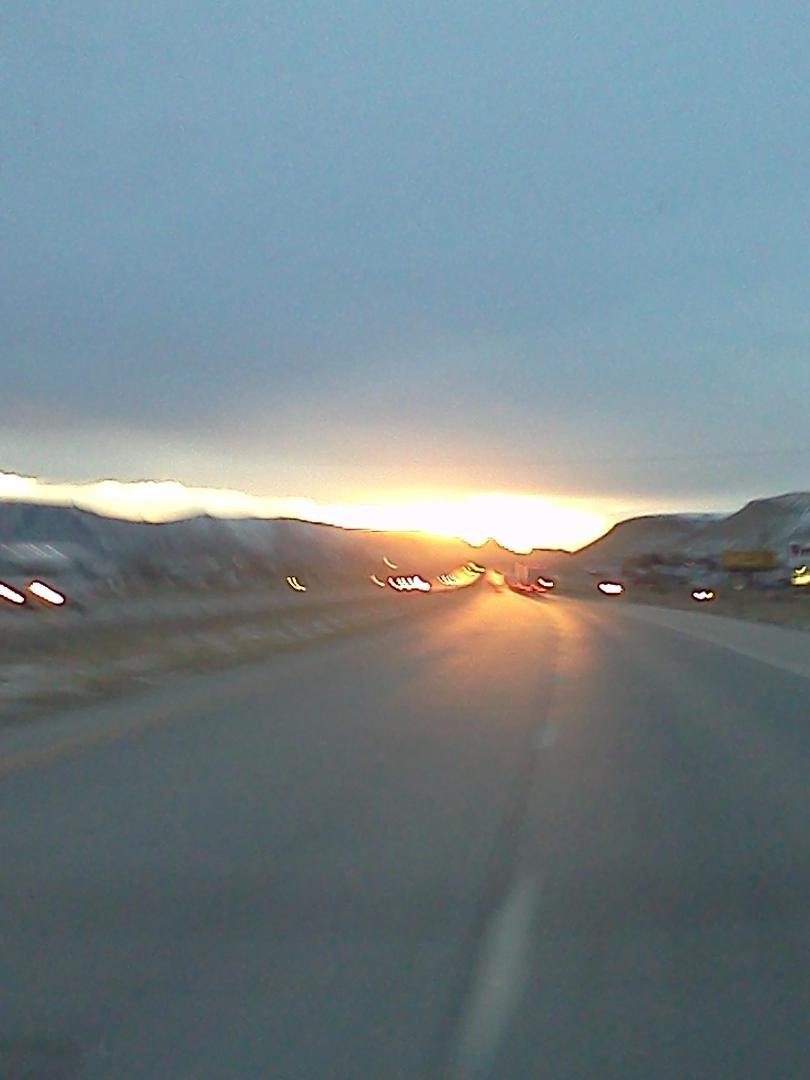 Our sunset in Wyoming tonight