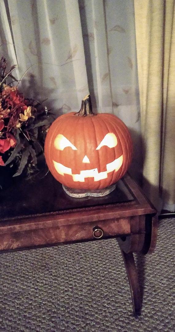 Trick or treat! Enjoy your day and stay warm. Hugs