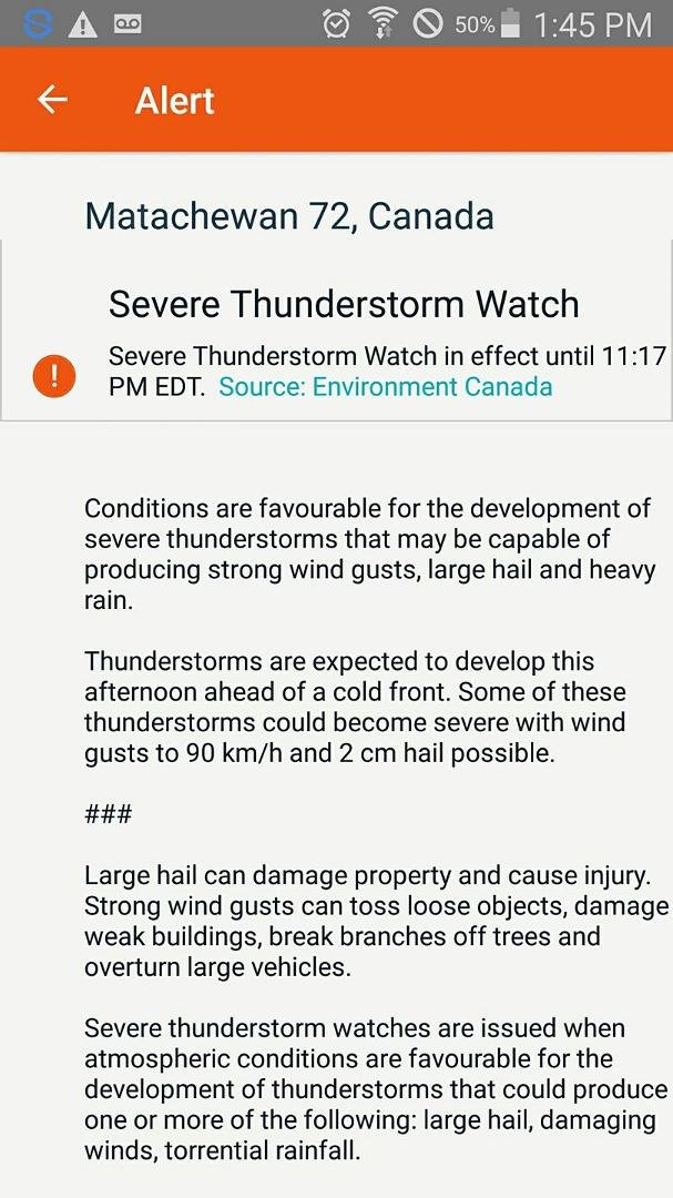 Batten down the hatches and cover your plants... Calling for possible haul and high winds tonight. Get your candles ready too!