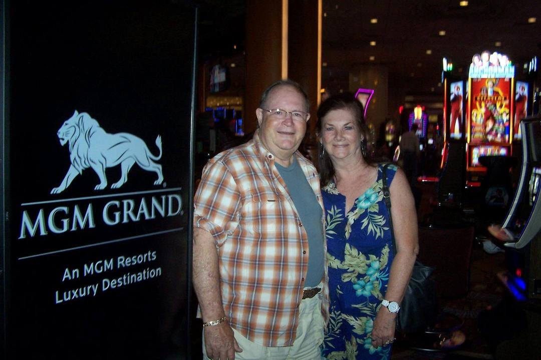 William H. Roberts (Howard) and B Davine Moore Roberts at MGM Grand in Las Vegas.
