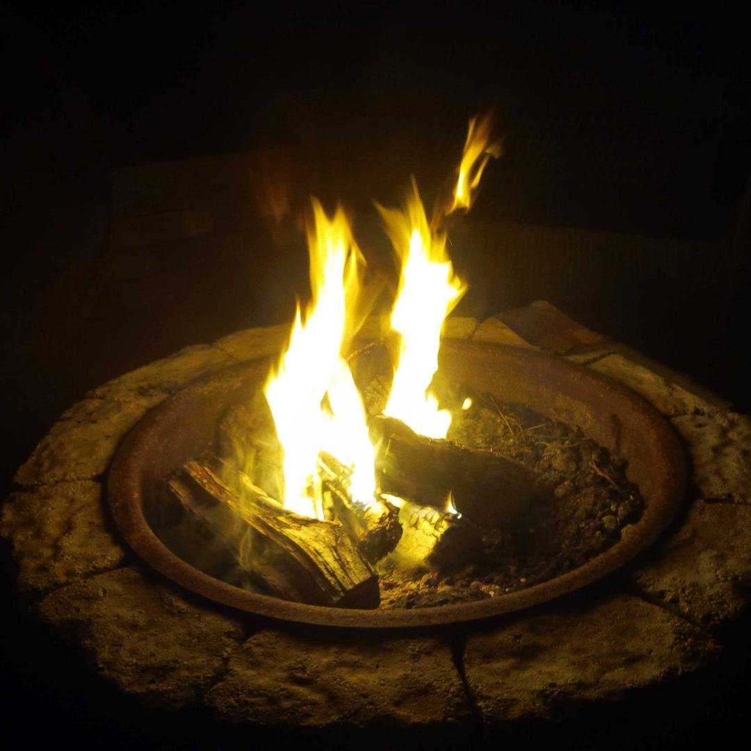 Cool enough for a nice fire in the pit...relax!!