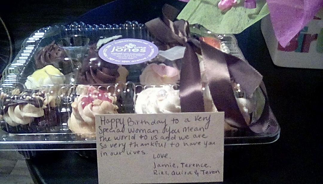 Just received another surprise from Jamie Baker-Thomas and the grands, they are going to have me balling my eyes out all day. Loving you guys much and all of you are what eels me going
