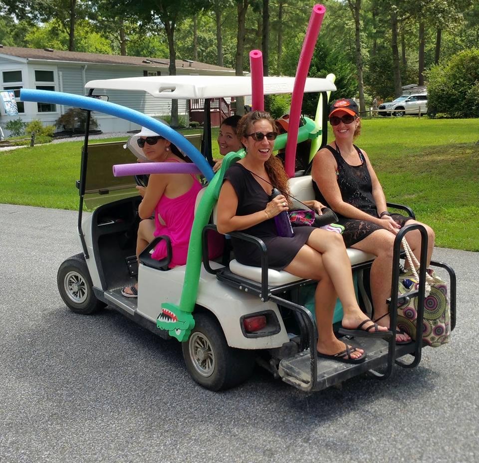 Off to the pool
