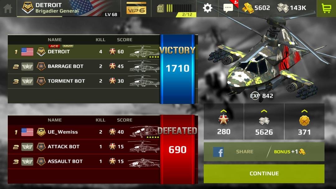 I just completed a battle in Battle Copters. Come and join me!
