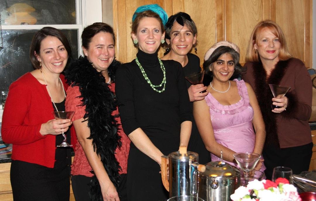 And then there was the MAD MEN WIVES - subservient good wives having cranberry martinis and chatting it up.