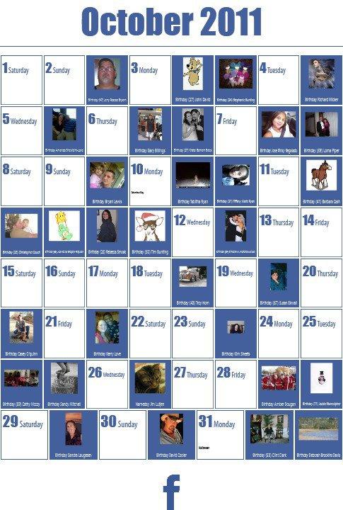 Suzanne Westbrook's album, 2011 Calendar