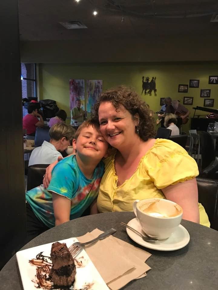 Ennjoying some coffee and music at the java room.