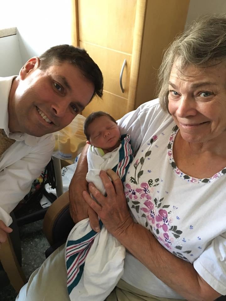 Me, grandma and the new nephew Brandon!
Congrats Dan and Michaela!