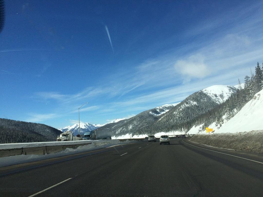 Beautiful day!  Heading to Breckinridge to see ice sculptures!