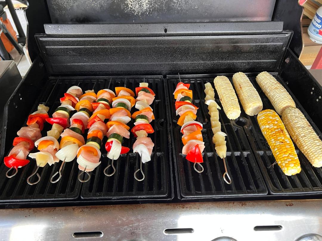 I little lite grilling for dinner