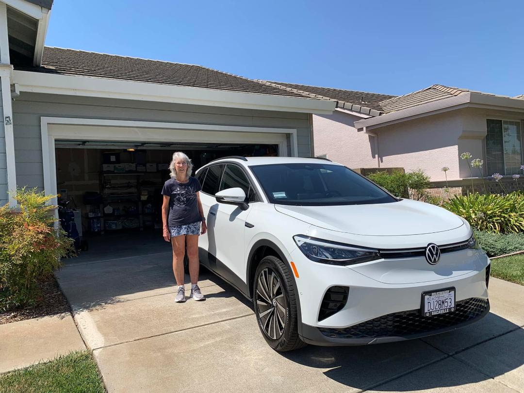 Jill poses next to our planets healthy contribution. Thrilled to not buy gas anymore!