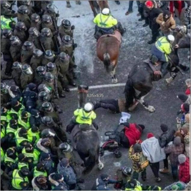 this was a peaceful protest until!!!!!!!