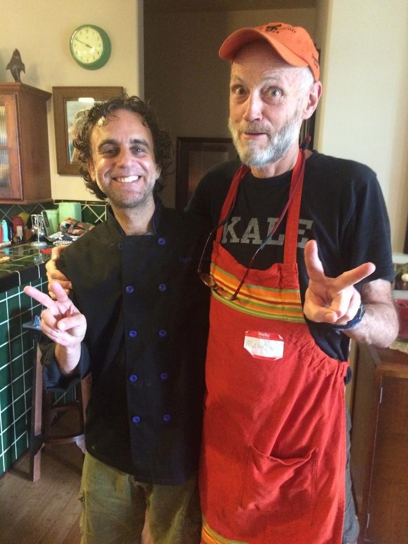 Hanging with Mark Reinfeld sharpening my saw in Kauai! A great time to be here.