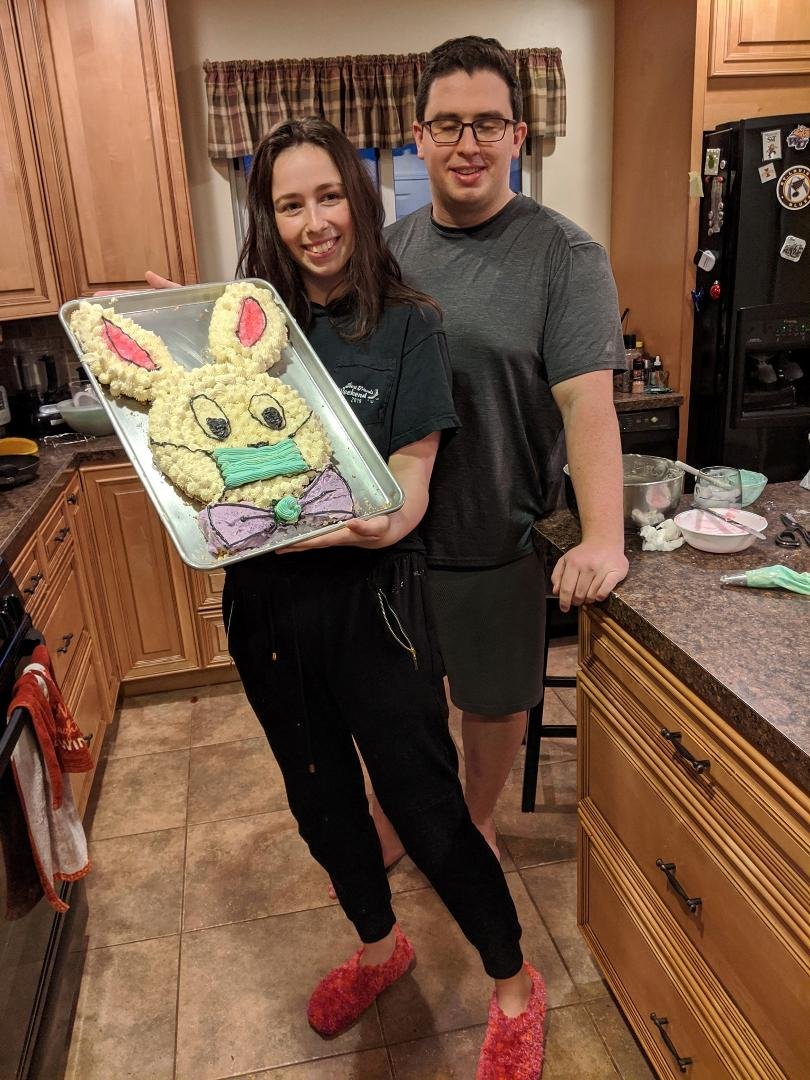 Someone made a bunny
 for Easter