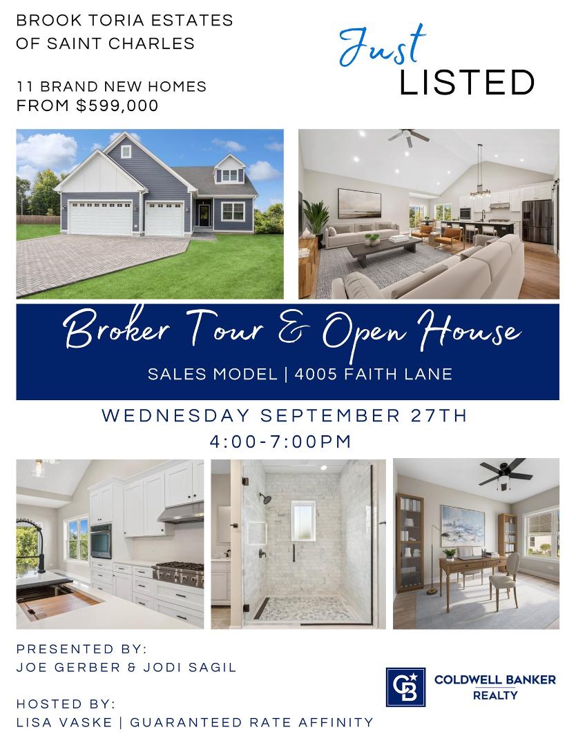 Stop by this Wed Sept 27th 4-7pm at 4005 Faith Ln St Charles. Broker Open. Refreshments and appetizers served. 11 custom-built homes, ready this year! Starting at $599,000.
#brokeropenhouse #stcharlesil #newconstructionhome