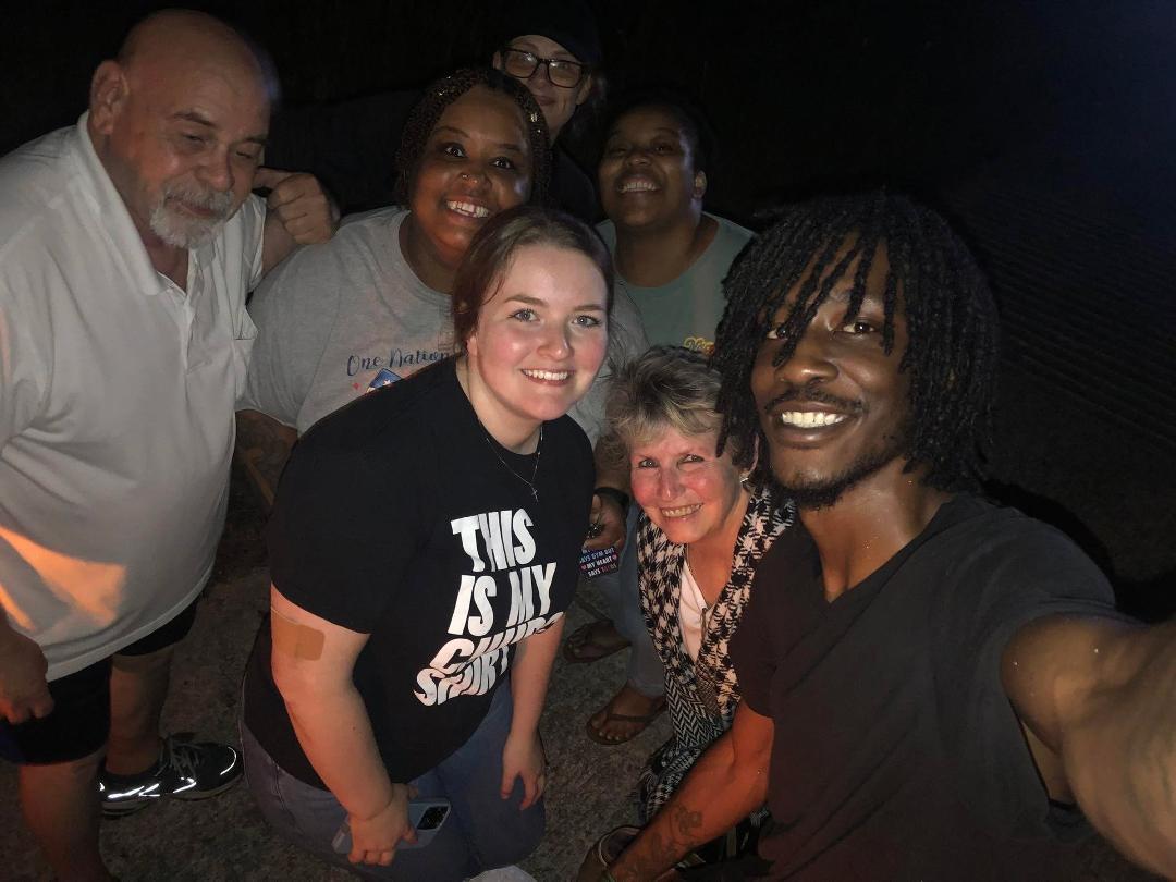 I would like to thank this young man for helping us with a flat tire on the interstate last night. He had been run off road by a drunk driver that wrecked. We hit debris in road and gave us a flat tire. This young man ran