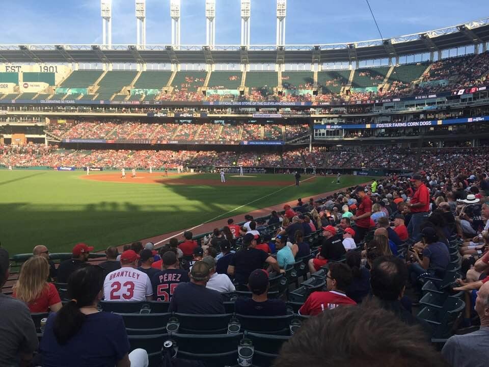 Progressive field for Indians v. Astros