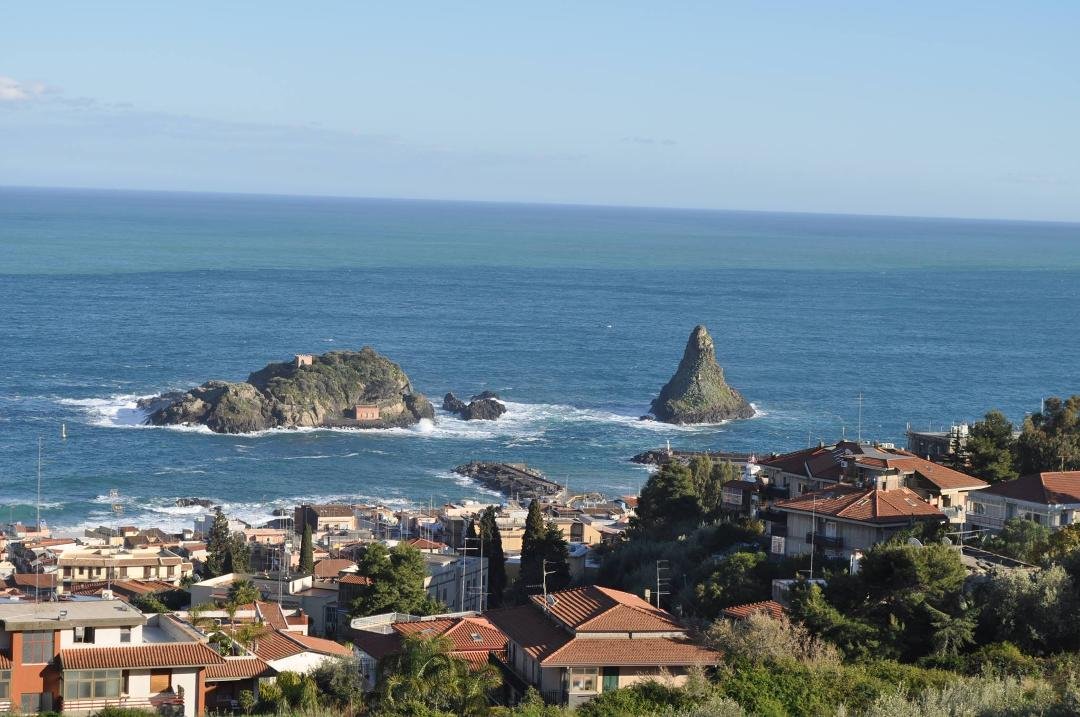 Acitrezza as seen from our house.