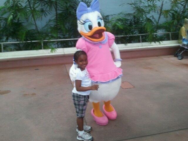 Adriana with "Daisy Duck".