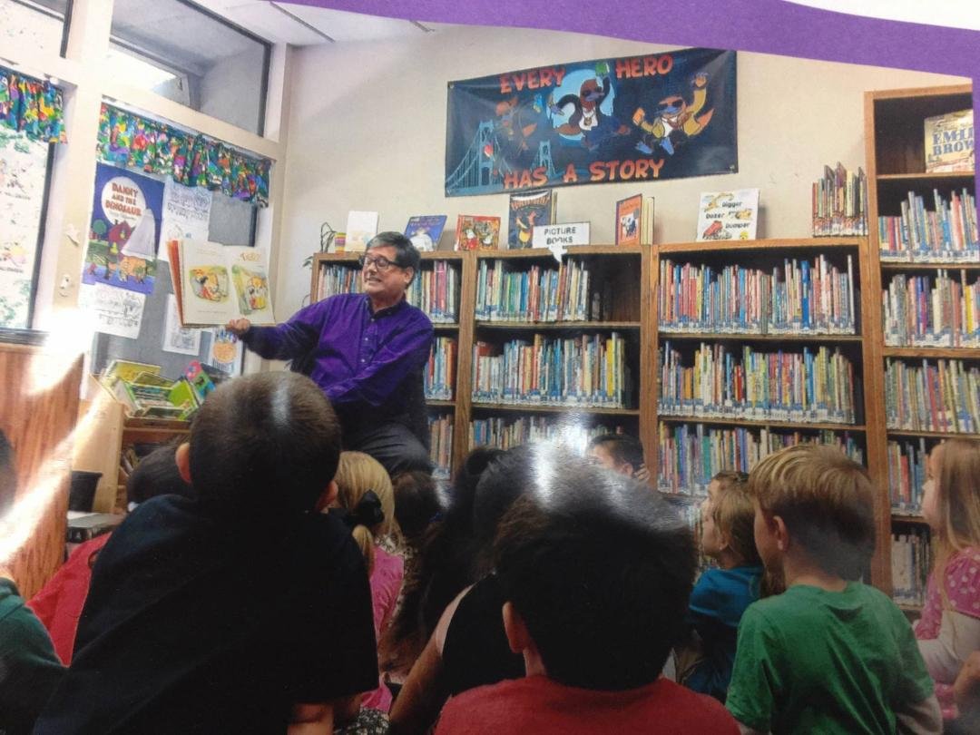 Storytime with Kindergarteners at Dixon Public Library.