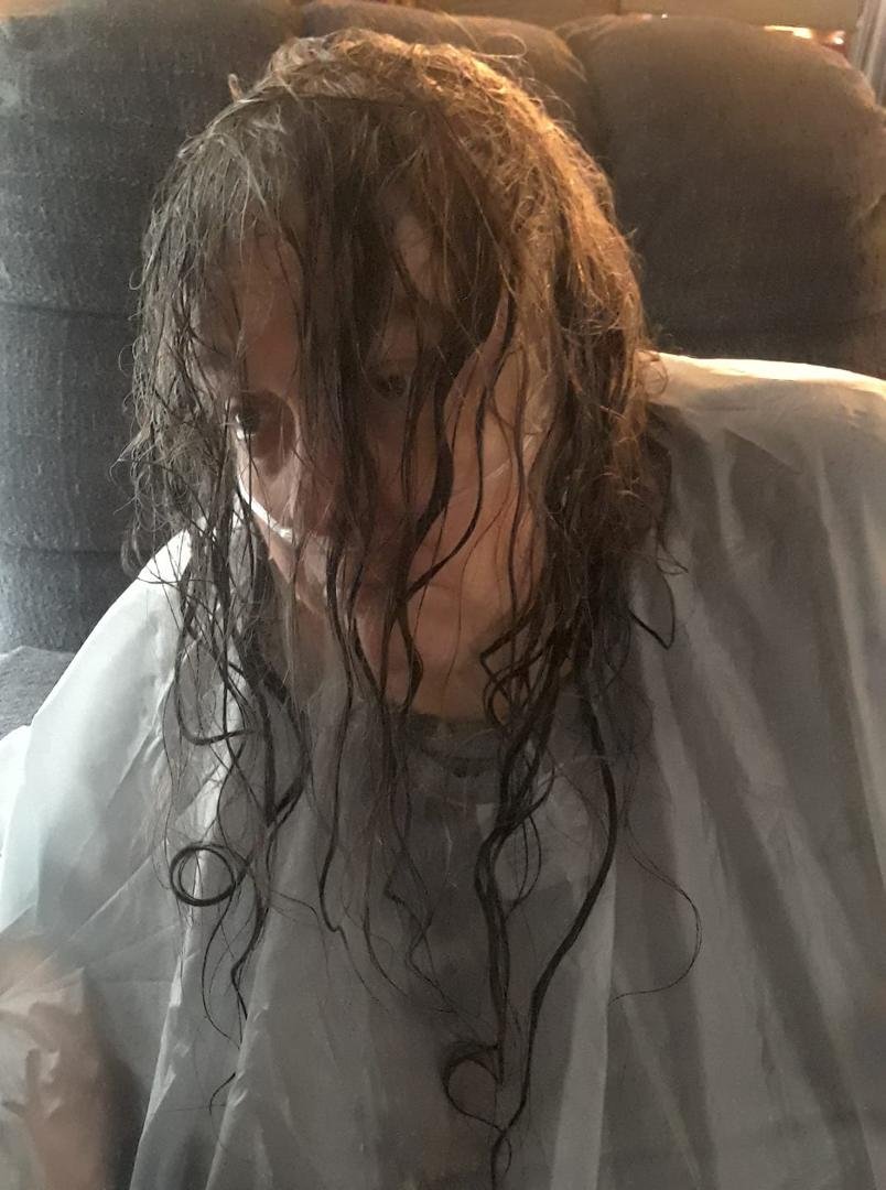 First hair wash at home. Hair cut. Coming later stay posted.
