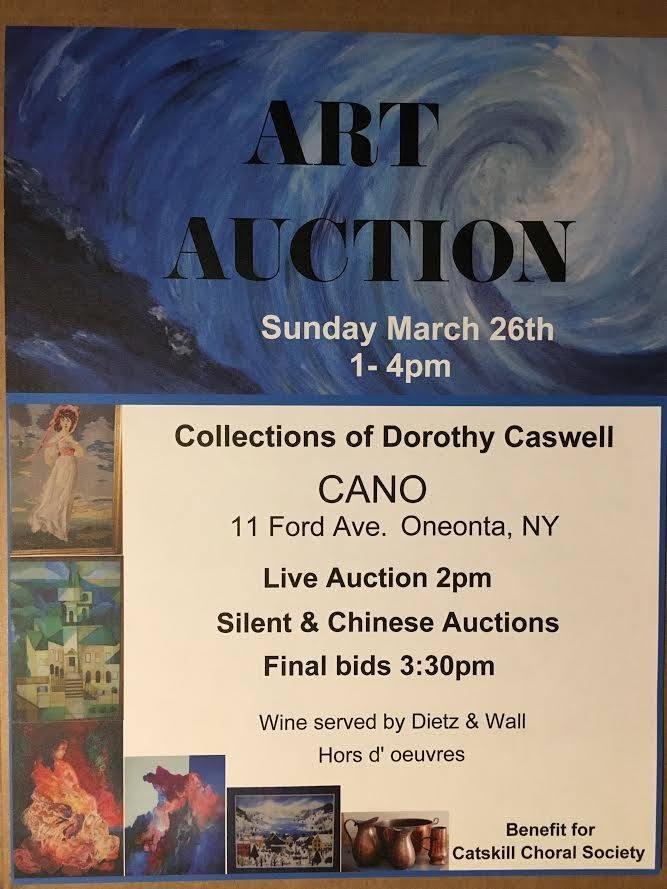 Please come to the sale! Besides the art pieces, we will also be offering jewelry. All proceeds go to the local Catskill Choral Society. Please spread the word by sharing this.post!