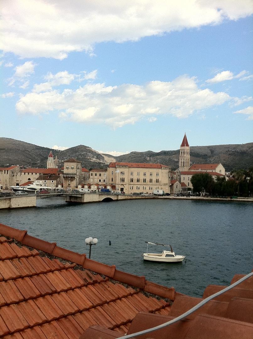 Looking out my window in Trogir, Croatia this morning