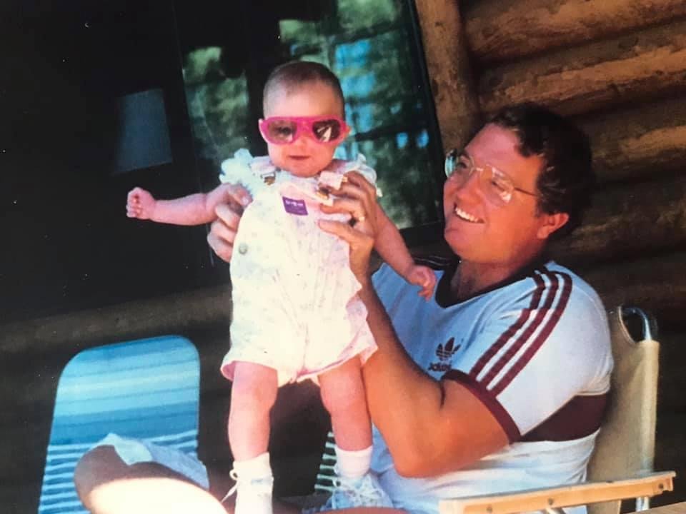 Nicki and me at Sue's parents cabin 1986?