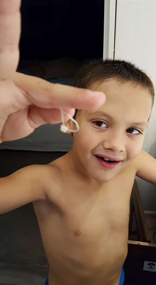 Another baby tooth getting submitted for reimbursement from the tooth fairy!