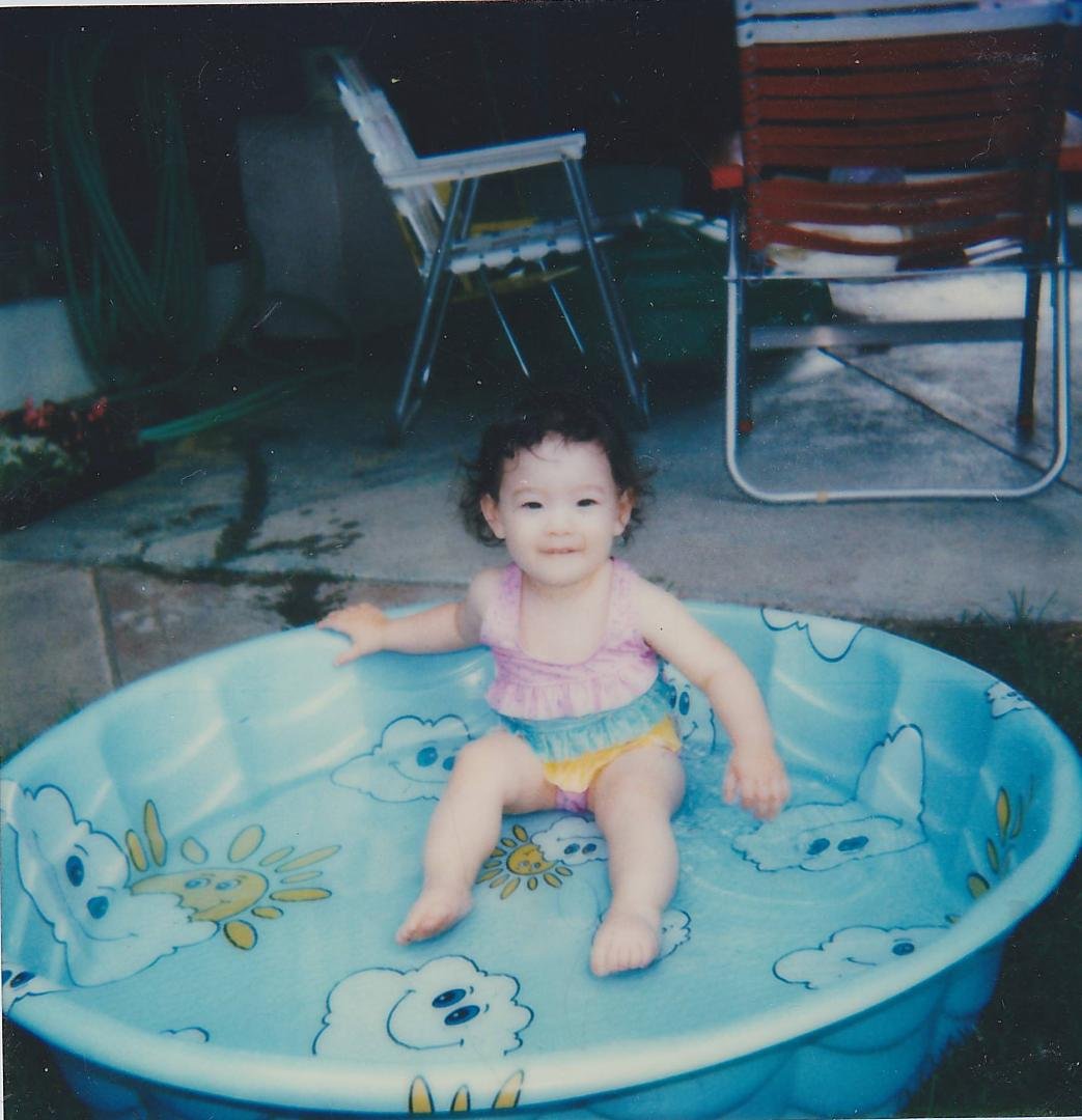 TBT photo - Amanda Tsubota-Prebula's first swimming pool.