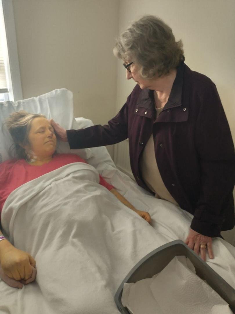 A Sleeping Beauty who is Comfortably Numb. Our beloved Aunt Annette is by her side. I will always remember as a dedicated chemistry professor, beloved sister, daughter, niece, wife, cousin and good friend to all who knew