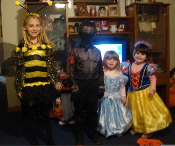 Makayla, Tyler, Dakota and Danielle Halloween