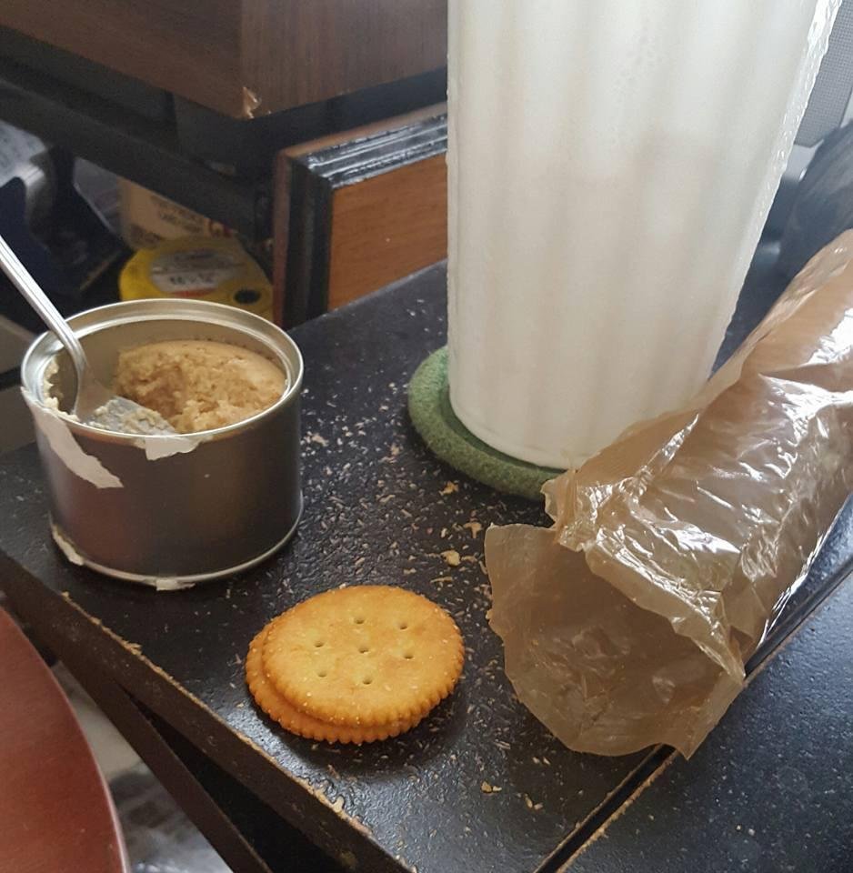 My lunch today, remind you guys of something