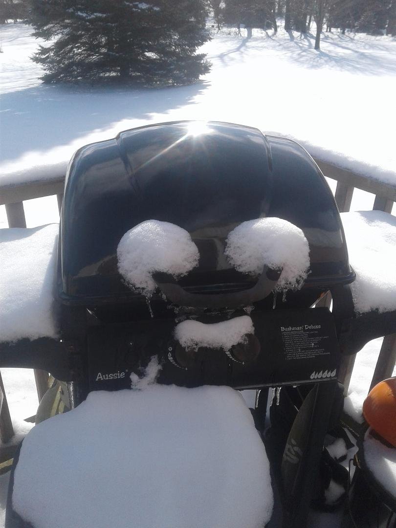 The bbq grill was smiling at me today