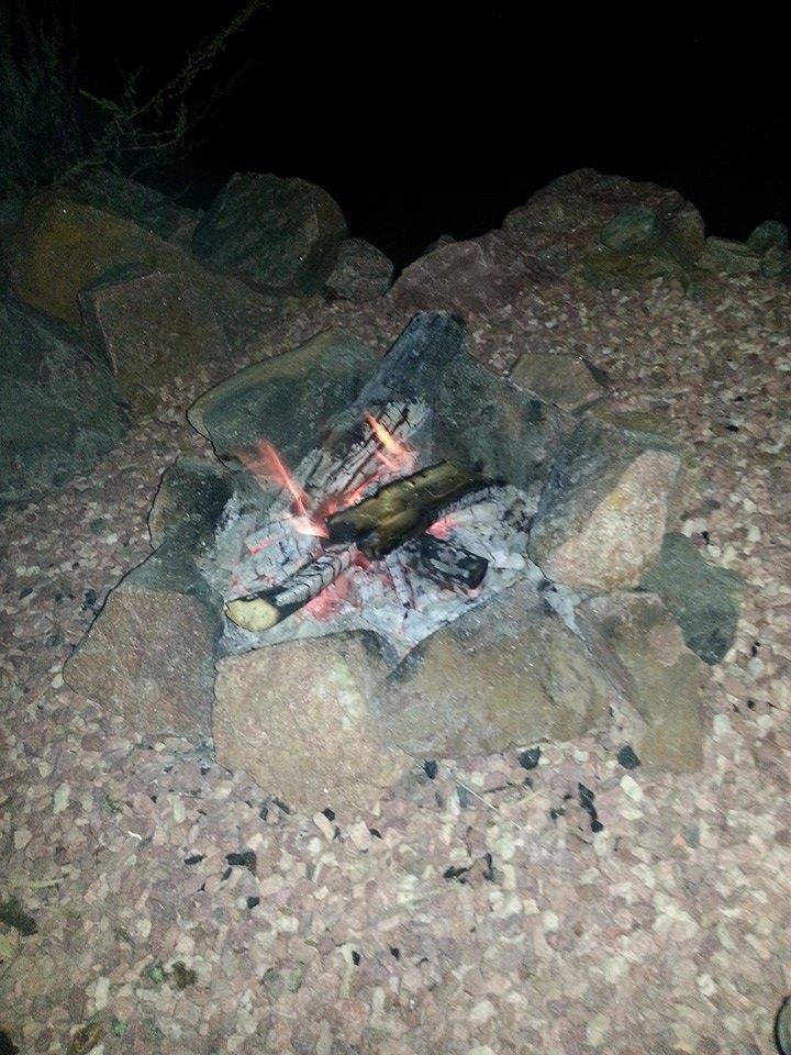 Happy campfire