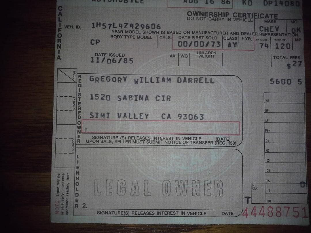 More from the boxes. Last tags I had in California 1986. I even found my old report cards from the 60's, those I'm going to burn.