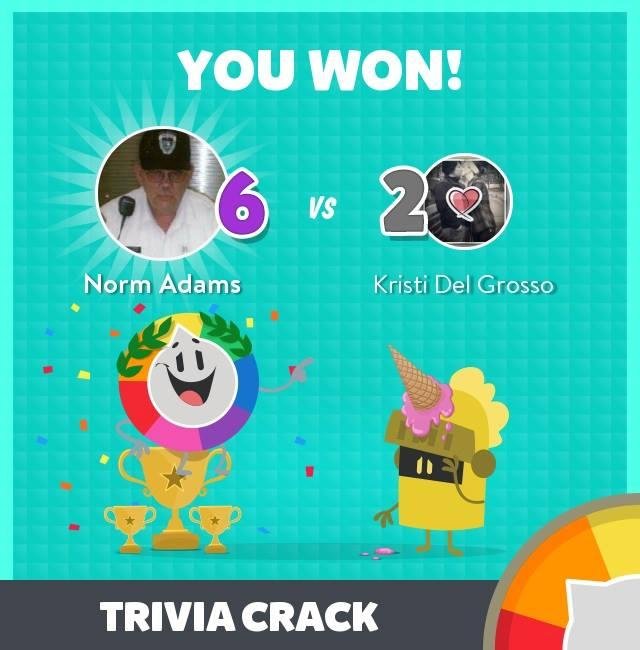 Norm Adams' album, Trivia Crack Photos