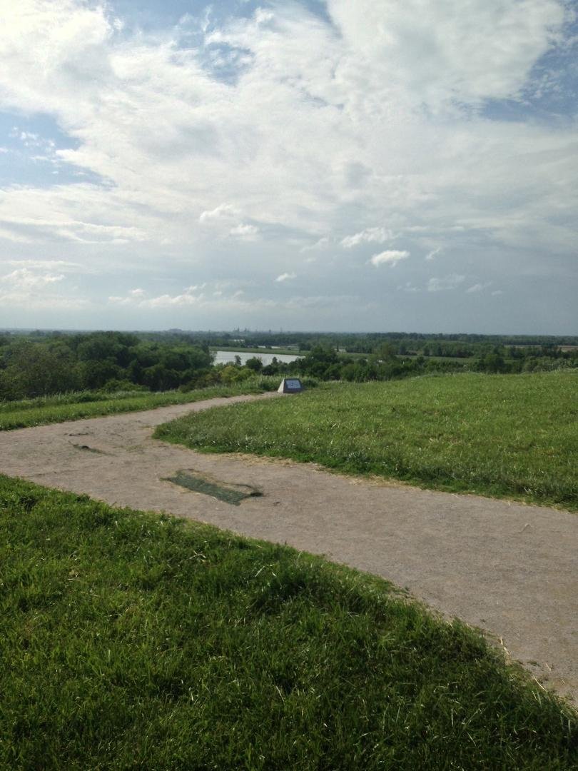 An Eagle Cloud as seen from the top of Cahokia Mounds outside of Collinsville, Illinois 5-14-2015
