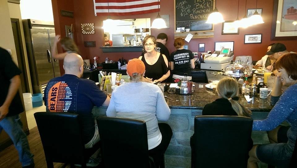 At Midwest Breakfast Company where I had the best pumpkin pancakes ever! Trish Mitchell Rawls, I am so proud of you!
