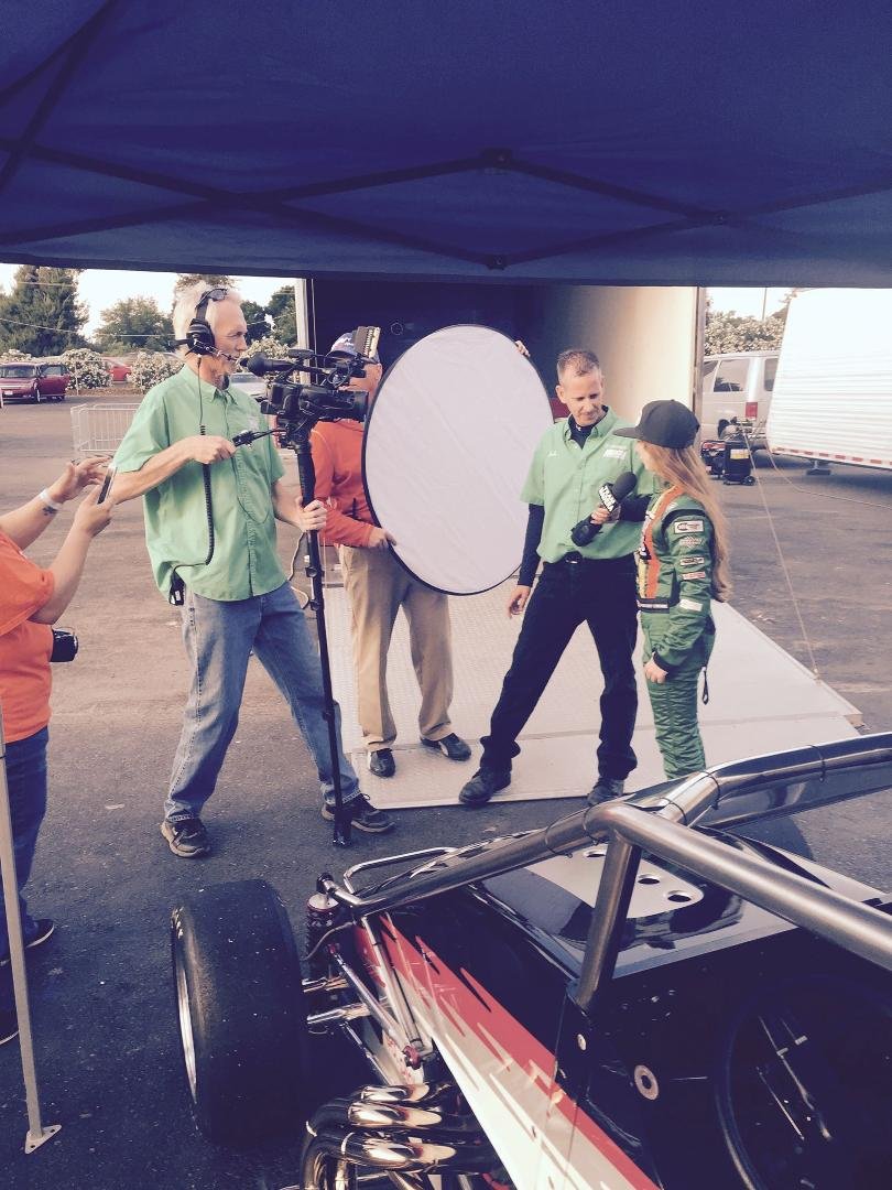 MAV TV interviewing Courtney prior to the Main Event at the Vukovich Classic at Madera Speedway. Courtney has to start last do to her rookie status but we are hoping to move up.