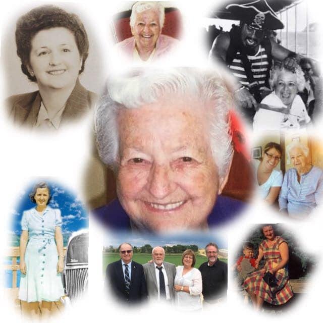 Moms 100 birthday today
