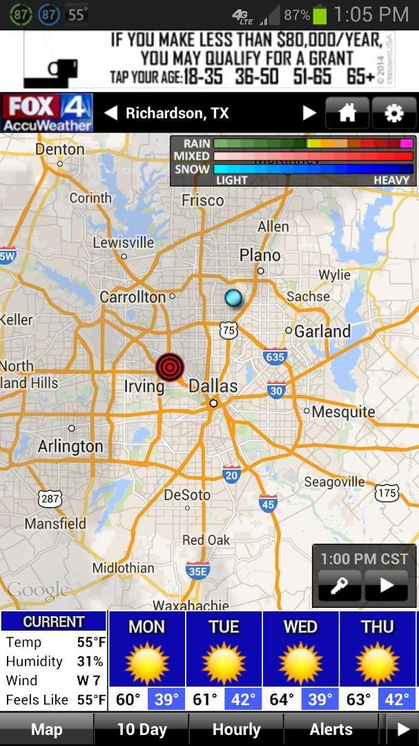Filed under "Better late than never": I see that my weather app has an earthquake layer on its map. Didn't think I needed to activate it but I suppose I might as well.