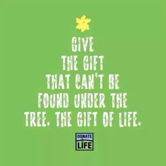 Best Christmas ever!  Nine months ago a liver transplant saved my son’s life.  He is very fortunate thanks to a living donor.  Every 18 hours someone in NYS dies waiting for an organ. Be someone’s miracle.  Check the box on