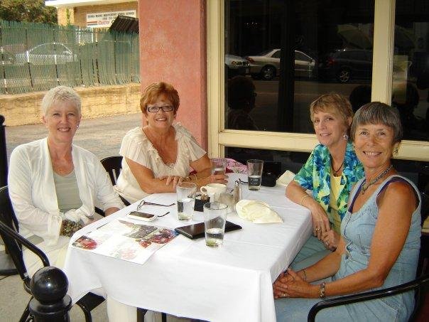 Judy had lunch with 3 friends from High School.